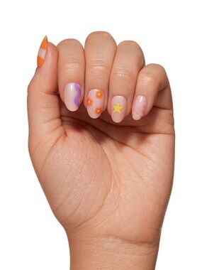 NEW Glamnetic Wild Child Short Oval Press On Nails